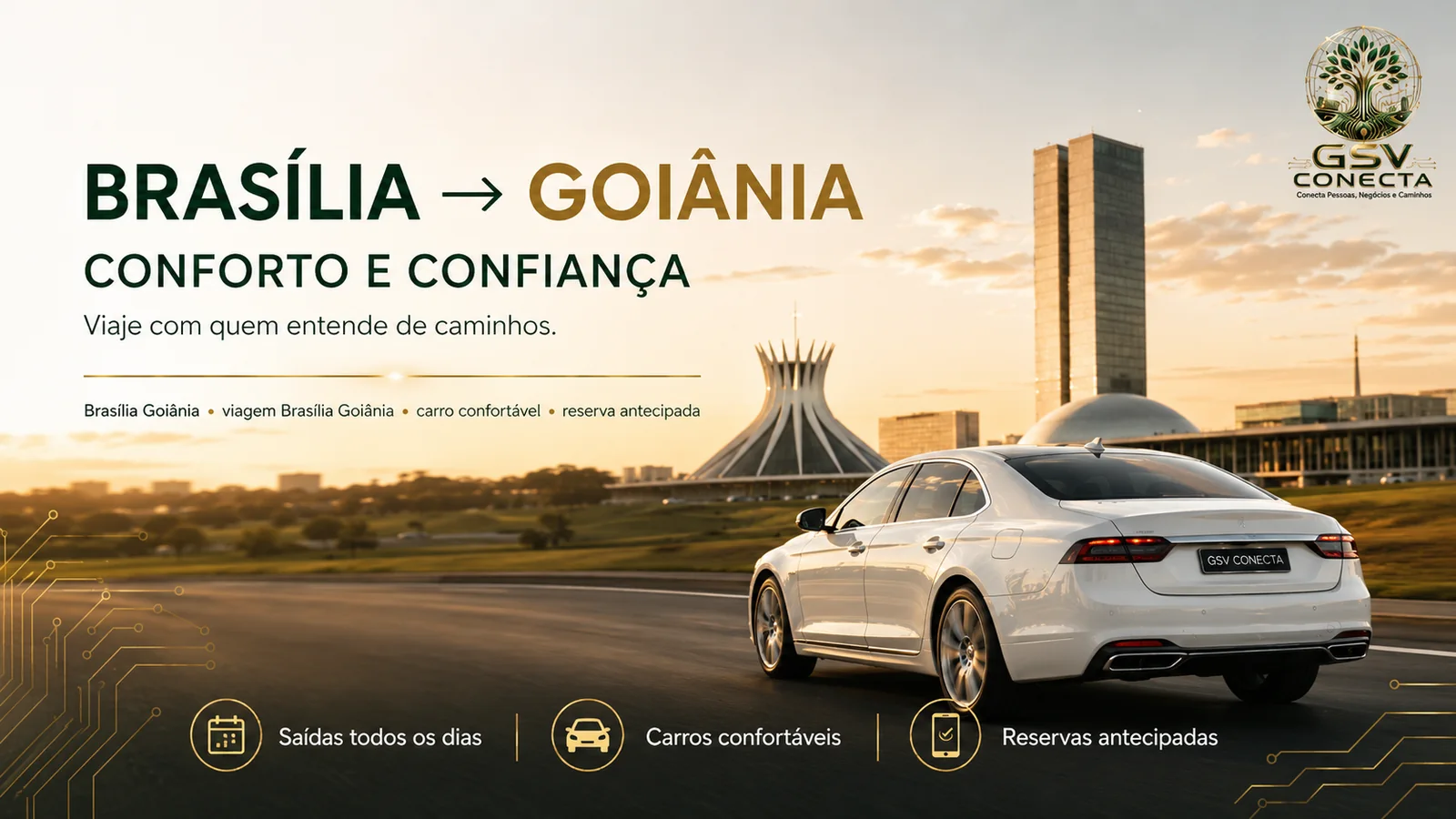 Transporte confortável de Brasília para Goiânia - Brasília Goiânia, viagem Brasília Goiânia, transporte Brasília Goiânia