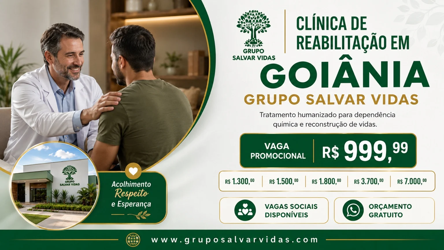 Clínica de Reabilitação em Goiânia